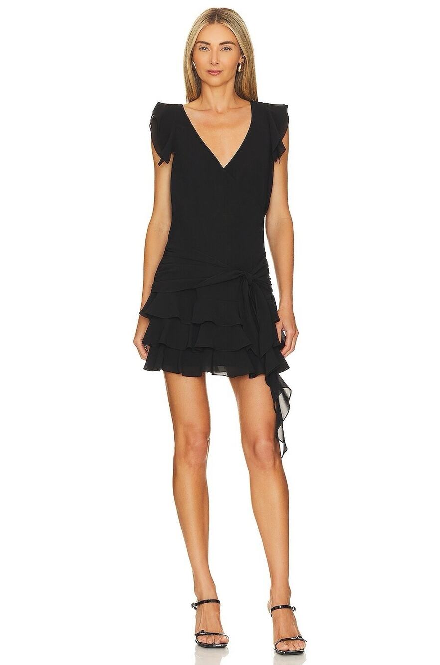 Amanda Uprichard Carissa Mini Dress Black S New With Tags Revolve